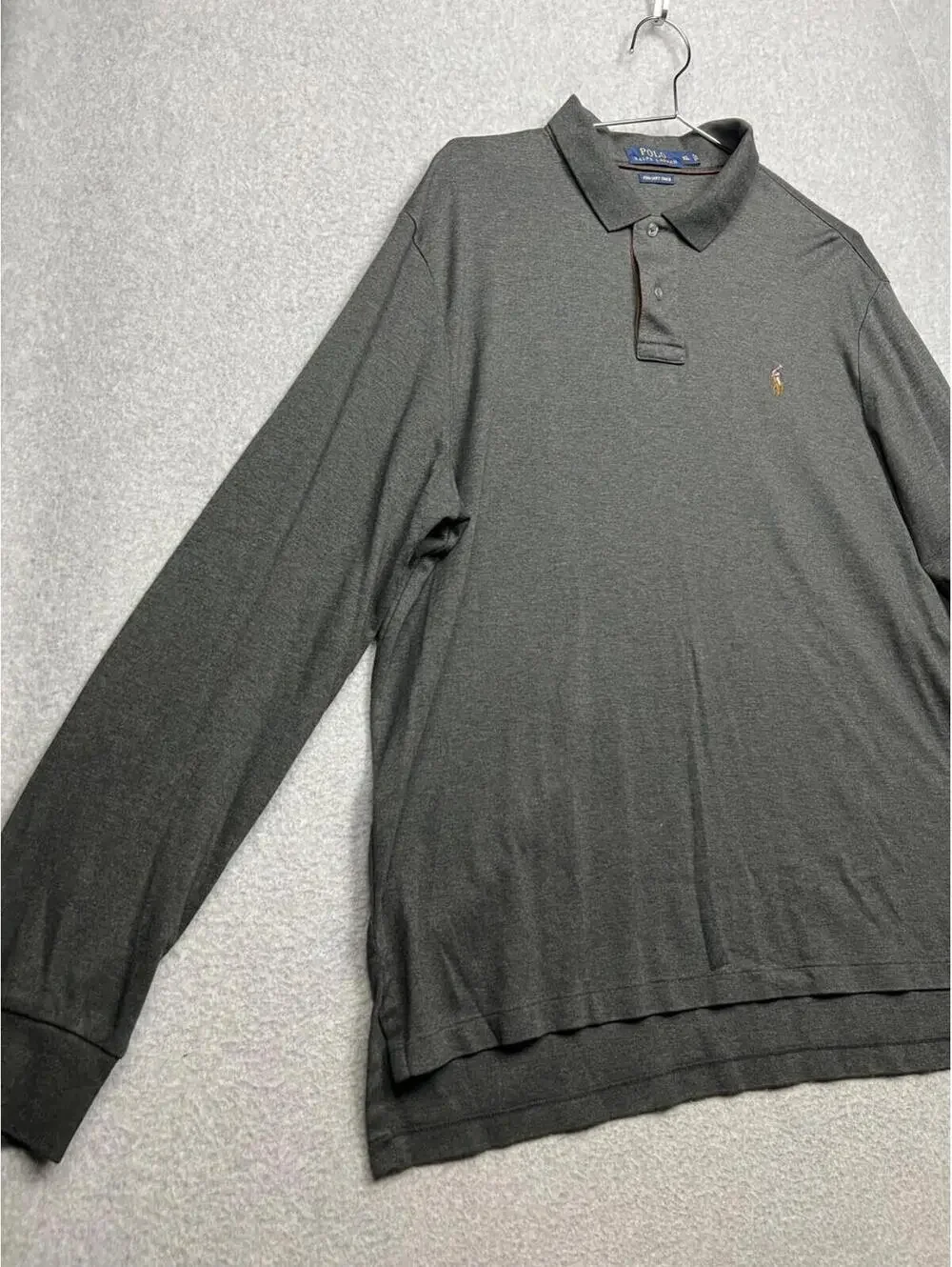 Polo Ralph Lauren Men’s Polo Shirt Cotton Long Sleeve Gray XL Classic